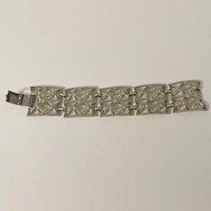 Vintage Coro Pegasus Wide Link Bracelet